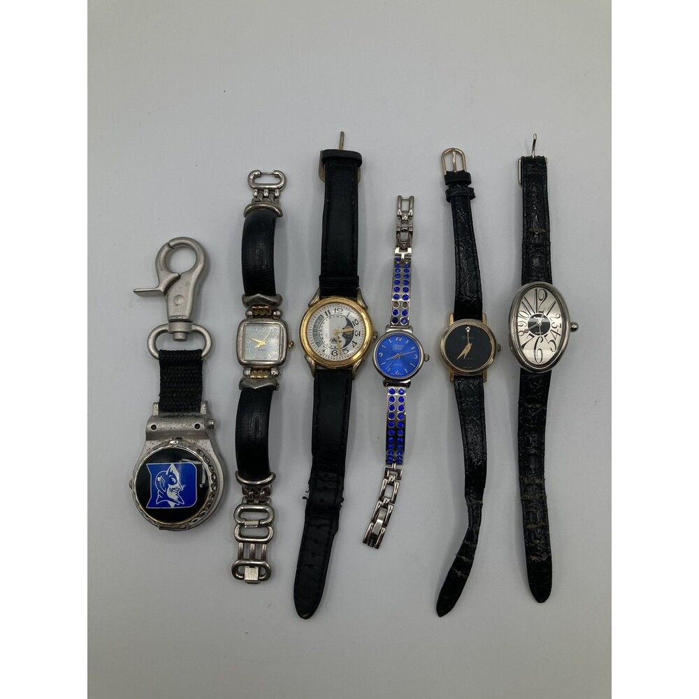 Lot of 6 Mixed Watches & Keychain Fob -